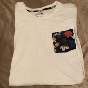 Hollister pocket T-shirt white
